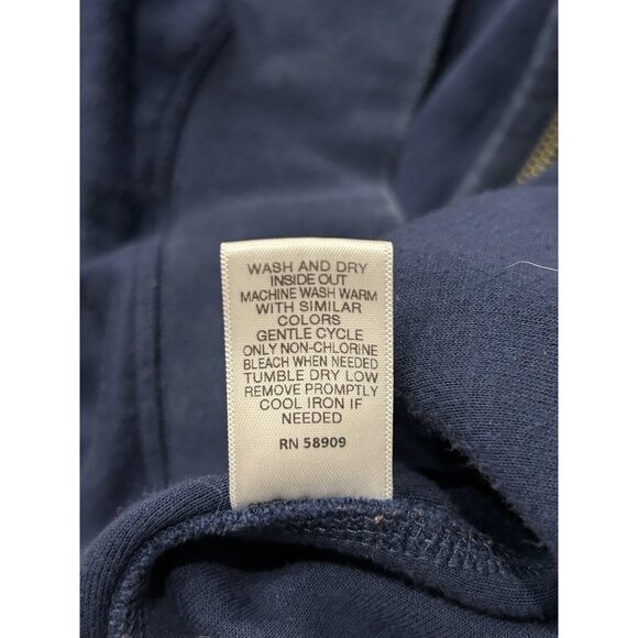 Cremieux Classics Navy Blue Hoodie With Full Zip Pockets Sz XXL - Picture 8 of 9